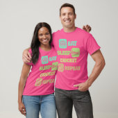 Eat Sleep Cricket Repo Cricket Player T-shirt (Unisex)