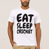 EAT SLEEP CRICKET T-shirts (Voorkant)
