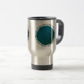 Eat Sleep Crochet Blauwgroen Yarn Ball Reisbeker (Voorkant rechts)