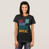 Eat Sleep Crossword Puzzles Repeat Crossword Puzzl T-shirt (Voorkant volledig)