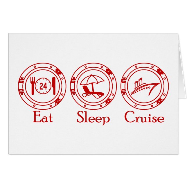 Eat Sleep Cruise (Voorkant Horizontaal)