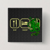 Eat - Sleep - Cthulhu Button (Voorkant)