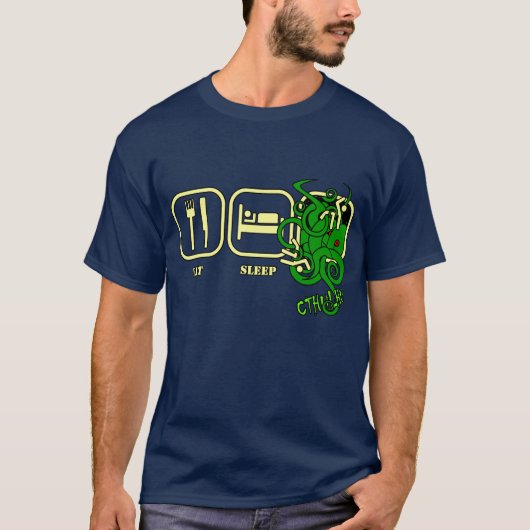 Eat - Sleep - Cthulhu T-Shirt (Voorkant)
