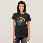 Eat Sleep Cube Herhaal Funny Cubes Puzzle Speed T-shirt (Voorkant volledig)