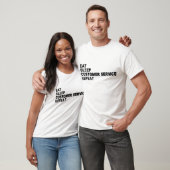 Eat Sleep Customer Service Herhalen T-shirt (Unisex)