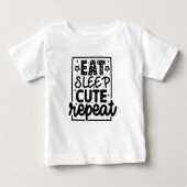 Eat Sleep Cute Herhaal Baby (Voorkant)