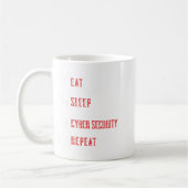 Eat Sleep Cyber Security Repeat Ethical Hacker Hum Koffiemok (Links)