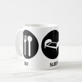 Eat Sleep Cyclus Koffiemok (Voorkant links)