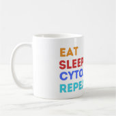 EAT SLEEP CYTOLOGIE HERHAAL - Mok #lablife koffie (Links)