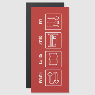 Eat Sleep Daf Yomi Herhalen - Joodse Humor Talmud