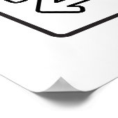 Eat Sleep Daf Yomi Herhalen - Joodse Humor Talmud Poster (Hoek)