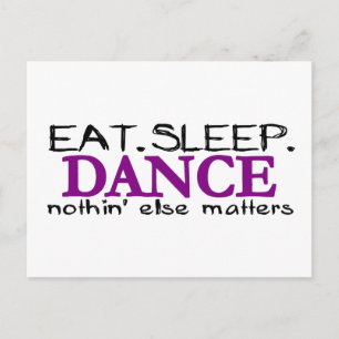 Eat Sleep Dance Briefkaart