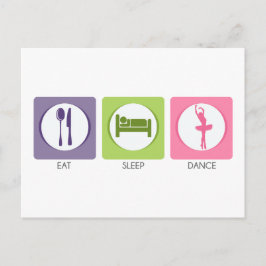 Eat Sleep Dance! Briefkaart