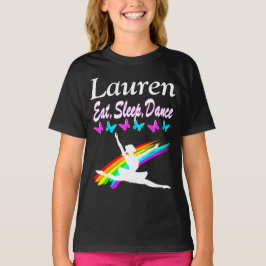 EAT SLEEP DANCE GEPERSONALISEERD T-SHIRT