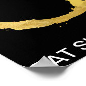 Eat Sleep Dance Herhaal Black Gymnastic Ball Poster (Hoek)