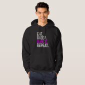 Eat Sleep Dance Herhaal Dancer Hoodie (Voorkant volledig)