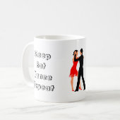 Eat Sleep Dance Herhalen Koffiemok (Voorkant links)