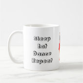 Eat Sleep Dance Herhalen Koffiemok (Links)