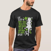 Eat Sleep Dance Irish Dancer Ceili Reel Dance T-shirt (Voorkant)