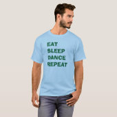 "Eat Sleep Dance Repeat" t-shirt (Voorkant volledig)