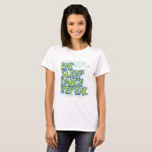 eat sleep dance repeat t-shirt (Voorkant volledig)