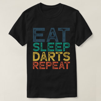 Eat Sleep Darts Herhalen T-shirt