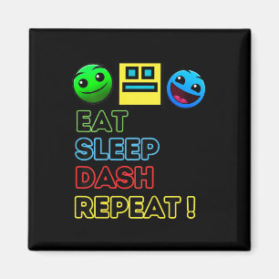 Eat Sleep Dash Herhaal videogame Geometrie Video G Magneet