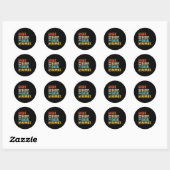 Eat Sleep Dash Herhaal videogame Ronde Sticker (Vel)