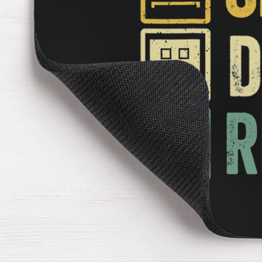 Eat Sleep Dash Repeat Video Game Geometry Video Ga Muismat (Hoek)