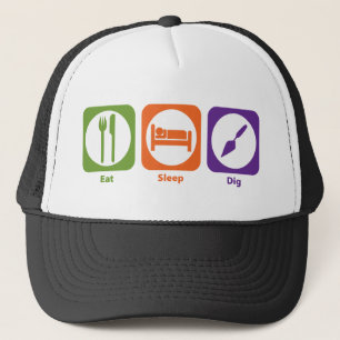 Eat Sleep Dig Trucker Pet
