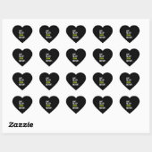 Eat Sleep Dink Herhaal Funny Pickleball Pun Pickle Hart Sticker (Vel)