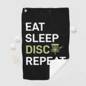 Eat Sleep Disk Golf Repair Golfhanddoek (Insitu)