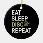 Eat Sleep Disk Golf Repair Keramisch Ornament (Voorkant)