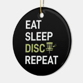 Eat Sleep Disk Golf Repair Keramisch Ornament (Links)