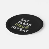 Eat Sleep Disk Golf Repair Papieren Bordje (Gekanteld)