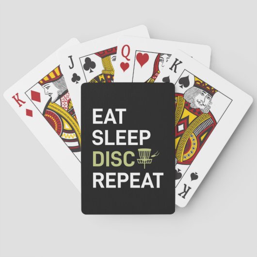 Eat Sleep Disk Golf Repair Pokerkaarten (Achterkant)