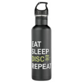Eat Sleep Disk Golf Repair Waterfles (Voorkant)