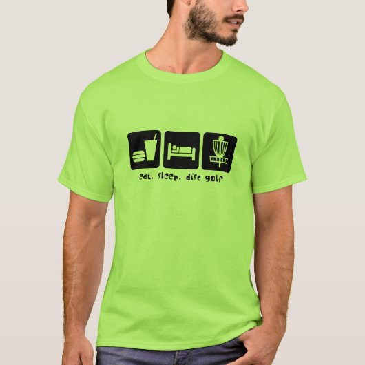 Eat Sleep Disk Golf T-shirt (Voorkant)