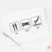 Eat Sleep Dive Rechthoekige Sticker (Envelop)