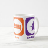Eat Sleep Do Aikido Koffiemok (Voorkant rechts)