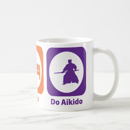 Eat Sleep Do Aikido Koffiemok (Rechts)