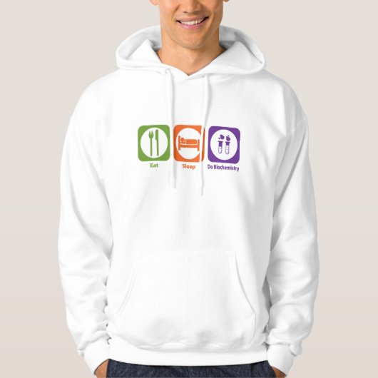 Eat Sleep Do Biochemie Hoodie (Voorkant)