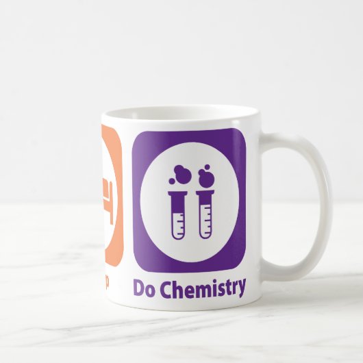 Eat Sleep Do Chemstry Koffiemok (Rechts)