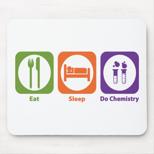 Eat Sleep Do Chemstry Muismat (Voorkant)