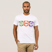 Eat Sleep Do Chemstry T-shirt (Voorkant volledig)
