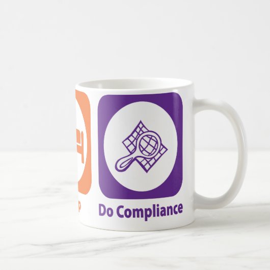 Eat Sleep Do Compliance Koffiemok (Rechts)