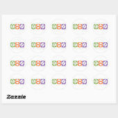 Eat Sleep Do Genetics Ronde Sticker (Vel)