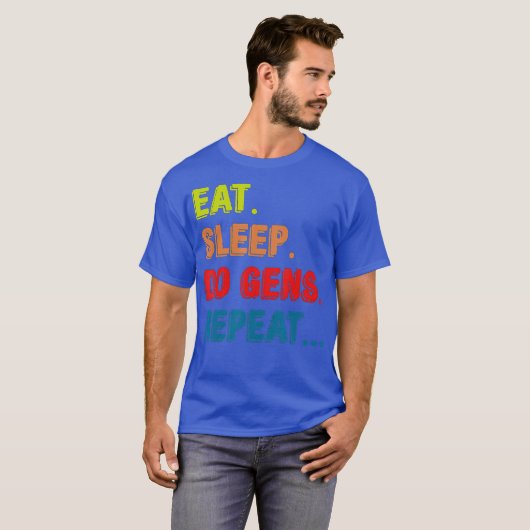 Eat Sleep Do Gens Herhaal DBD Gaming outfit T-shirt (Voorkant volledig)