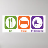 Eat Sleep Do Gymnastiek Poster (Voorkant)