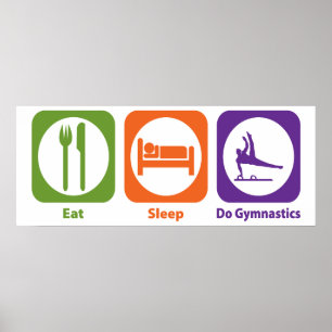 Eat Sleep Do Gymnastiek Poster